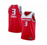 Men's Sacramento Kings #3 Yogi Ferrell Swingman Red Basketball Jersey 2019-20 City Edition