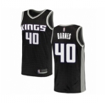 Men's Sacramento Kings #40 Harrison Barnes Authentic Black Basketball Jersey Statement Edition