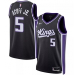 Men's Sacramento Kings #5 Darius Acuff Jr Black 2026 Draft Icon Edition Swingman Stitched Jersey