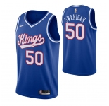 Men's Sacramento Kings #50 Caleb Swanigan Blue 2019-20 Hardwood Classics Jersey