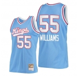 Men's Sacramento Kings #55 Jason Williams Blue Throwback Stitched Jersey