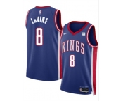 Men's Sacramento Kings #8 Zach LaVine Blue 2025 City Edition Stitched Basketball Jersey