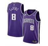 Men's Sacramento Kings #8 Zach LaVine Purple 2025 Classic Edition Stitched Basketball Jersey