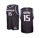 Sacramento Kings #15 DeMarcus Cousins 2016-17 Seasons Black Alternate New Swingman Jersey