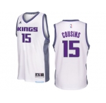 Sacramento Kings #15 DeMarcus Cousins 2016-17 Seasons White Home New Swingman Jersey