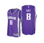 Sacramento Kings #8 Rudy Gay 2016-17 Seasons Purple Road New Swingman Jersey