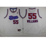 nba jersey sacramento kings #55 williams white[2016 new]