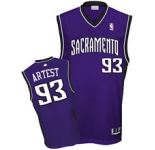 nba ron artest #93 nba sacramento kings road purple