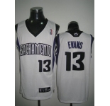 nba sacramento kings #13 evans white