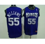 nba sacramento kings #55 williams blue