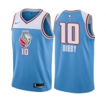 Women's Nike Sacramento Kings #10 Mike Bibby Swingman Blue NBA Jersey - City Edition