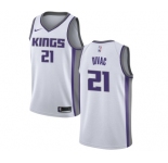 Women's Nike Sacramento Kings #21 Vlade Divac Swingman White NBA Jersey - Association Edition