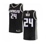Women's Nike Sacramento Kings #24 Buddy Hield Authentic Black NBA Jersey Statement Edition