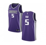 Women's Nike Sacramento Kings #5 De'Aaron Fox Swingman Purple Road NBA Jersey - Icon Edition
