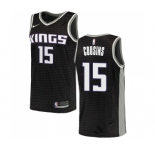 Youth Nike Sacramento Kings #15 DeMarcus Cousins Authentic Black NBA Jersey Statement Edition