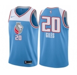 Youth Nike Sacramento Kings #20 Harry Giles Swingman Blue NBA Jersey - City Edition