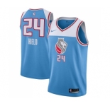 Youth Nike Sacramento Kings #24 Buddy Hield Swingman Blue NBA Jersey - City Edition