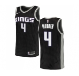 Youth Nike Sacramento Kings #4 Chris Webber Swingman Black NBA Jersey Statement Edition
