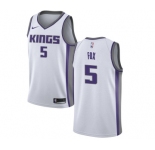 Youth Nike Sacramento Kings #5 De'Aaron Fox Authentic White NBA Jersey - Association Edition