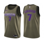 Youth Nike Sacramento Kings #7 Skal Labissiere Swingman Green Salute to Service NBA Jersey