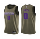 Youth Sacramento Kings #0 Trevor Ariza Swingman Green Salute to Service Basketball Jersey