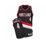 Men Adidas Portland Trail Blazers #4 Moe Harkless Swingman Black Road NBA Jersey
