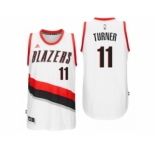 Men Portland Trail Blazers #11 Evan Turner Home White New Swingman Jersey