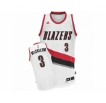 Men's Adidas Portland Trail Blazers #3 C.J. McCollum Swingman White Home NBA Jersey
