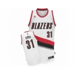 Men's Adidas Portland Trail Blazers #31 Festus Ezeli Swingman White Home NBA Jersey