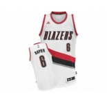 Men's Adidas Portland Trail Blazers #6 Shabazz Napier Swingman White Home NBA Jersey