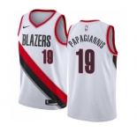 Men's Nike Portland Trail Blazers #19 Georgios Papagiannis Authentic White NBA Jersey - Association Edition