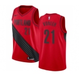 Men's Nike Portland Trail Blazers #21 Noah Vonleh Swingman Red Alternate NBA Jersey Statement Edition