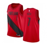 Men's Nike Portland Trail Blazers #7 Brandon Roy Swingman Red Alternate NBA Jersey Statement Edition