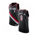 Men's Nike Portland Trail Blazers #9 Gary Trent Jr. Authentic Black NBA Jersey - Icon Edition