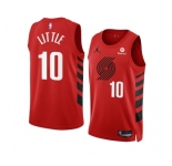 Men's Portland Trail Blazers #10 Nassir Little 2022-23 Red Statement Edition Swingman Stitched Basketball Jersey