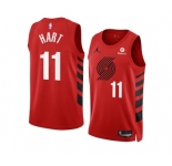 Men's Portland Trail Blazers #11 Josh Hart 2022-23 Red Statement Edition Swingman Stitched Basketball Jersey