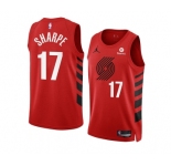 Men's Portland Trail Blazers #17 Shaedon Sharpe 2022-23 Red Statement Edition Swingman Stitched Basketball Jersey
