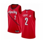 Men's Portland Trail Blazers #2 Gary Trent Jr. Red Swingman Jersey - Earned Edition