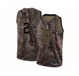 Men's Portland Trail Blazers #2 Gary Trent Jr. Swingman Camo Realtree Collection Basketball Jersey
