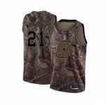 Men's Portland Trail Blazers #21 Hassan Whiteside Swingman Camo Realtree Collection Basketball Jersey