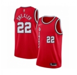 Men's Portland Trail Blazers #22 Clyde Drexler Authentic Red Hardwood Classics Basketball Jersey