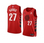 Men's Portland Trail Blazers #27 Jusuf Nurkic 2022-23 Red Statement Edition Swingman Stitched Basketball Jersey