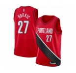 Men's Portland Trail Blazers #27 Jusuf Nurkic Authentic Red Finished Basketball Jersey - Statement Edition
