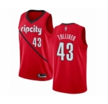 Men's Portland Trail Blazers #43 Anthony Tolliver Red Swingman Jersey - Earned Edition