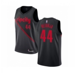 Men's Portland Trail Blazers #44 Mario Hezonja Authentic Black Basketball Jersey 2018 -19 City Edition