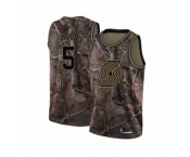 Men's Portland Trail Blazers #5 Rodney Hood Swingman Camo Realtree Collection Basketball Jersey