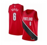 Men's Portland Trail Blazers #6 Jaylen Hoard Authentic Red Finished Basketball Jersey - Statement Edition
