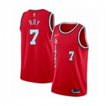 Men's Portland Trail Blazers #7 Brandon Roy Authentic Red Hardwood Classics Basketball Jersey