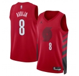 Men's Portland Trail Blazers #8 Deni Avdija Red Statement Edition Stitched Basketball Jersey