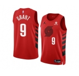 Men's Portland Trail Blazers #9 Jerami Grant 2022-23 Red Statement Edition Swingman Stitched Basketball Jersey